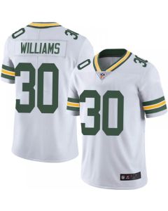 Men's Green Bay Packers #30 Jamaal Williams White Vapor Untouchable Limited Stitched Jersey