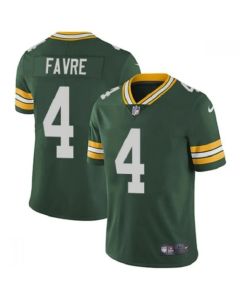 Men's Green Bay Packers #4 Brett Favre Green Stitched Jersey