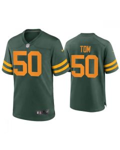 Men's Green Bay Packers #50 Zach Tom Green Stitched Football Jersey