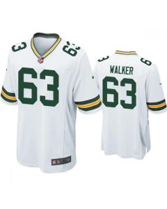 Men's Green Bay Packers #63 Rasheed Walker White Stitched Football Jersey