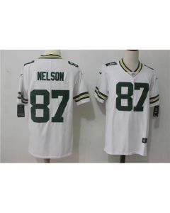 Men's Green Bay Packers #87 Jordy Nelson White Stitched NFL Vapor Untouchable Limited Jersey