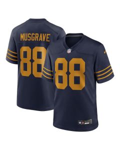 Men's Green Bay Packers #88 Luke Musgrave Navy The 1923 Classic Game Jersey (Green Navy)
