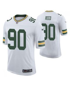 Men's Green Bay Packers #90 Jarran Reed White Stitched Football Jersey