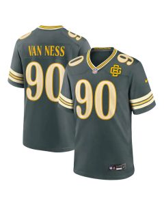 Men's Green Bay Packers #90 Lukas Van Ness Green 2026 Rivalries Collection Game Jersey