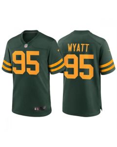 Men's Green Bay Packers #95 Devonte Wyatt Green Stitched Football Jersey