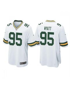 Men's Green Bay Packers #95 Devonte Wyatt White Stitched Football Jersey