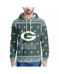 Men's Green Bay Packers Green Pullover Hoodie (Green)