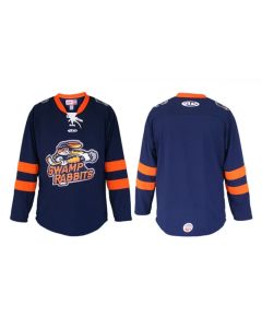 Men's Greenville Swamp Rabbits Navy Stitched Jersey