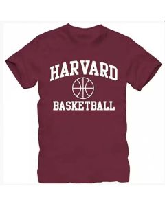Men's Harvard Crimson Maroon Basketball T-Shirt