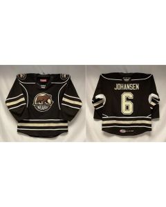 Men's Hershey Bears Custom Black Calder Cup Finals Stitched Hockey Jersey