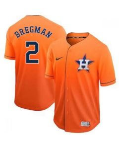Men's Houston Astros #2 Alex Bregman Orange Cool Base Drift Edition Stitched Jersey
