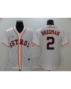 Men's Houston Astros #2 Alex Bregman White Cool Base Stitched MLB Jersey (White)