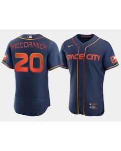Men's Houston Astros #20 Chas McCormick 2022 Navy City Connect Flex Base Stitched Baseball Jersey (Navy)