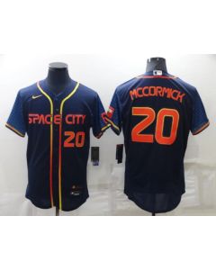 Men's Houston Astros #20 Chas McCormick 2022 Navy City Connect Flex Base Stitched Baseball Jersey
