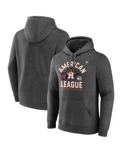 Men's Houston Astros 2021 Heathered Charcoal American League Champions Locker Room Pullover Hoodie