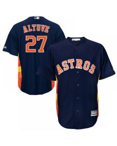 Men's Houston Astros #27 Jose Altuve Navy Cool Base Stitched MLB Jersey (Navy)