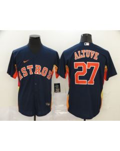 Men's Houston Astros #27 Jose Altuve Navy Cool Base Stitched MLB Jersey