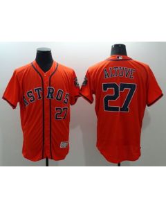 Men's Houston Astros #27 Jose Altuve Orange Flexbase Authentic Collection Stitched MLB Jersey