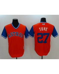 Men's Houston Astros #27 Jose Altuve Red Cool Base Stitched Baseball Jersey