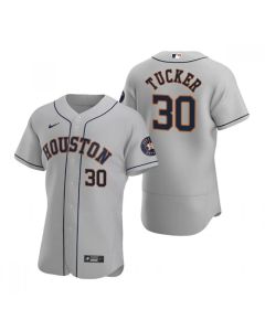 Men's Houston Astros #30 Kyle Tucker Gray Flex Base Stitched Jersey (Gray)