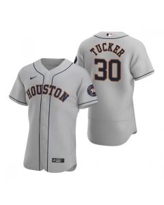 Men's Houston Astros #30 Kyle Tucker Gray Flex Base Stitched Jersey