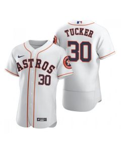 Men's Houston Astros #30 Kyle Tucker White Flex Base Stitched Jersey