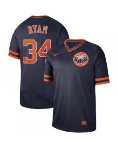 Men's Houston Astros #34 Nolan Ryan Navy Cooperstown Collection Legend Stitched MLB Jersey