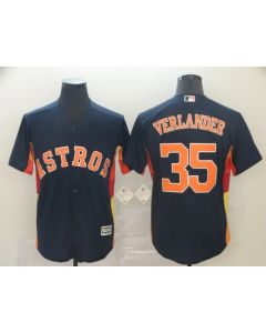 Men's Houston Astros #35 Justin Verlander Navy Cool Base Stitched MLB Jersey