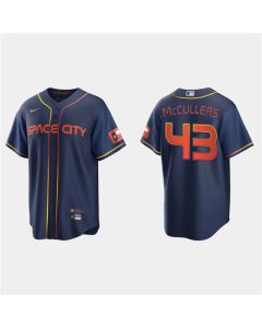 Men's Houston Astros #43 Lance McCullers 2022 Navy City Connect Cool Base Stitched Jersey (Navy)