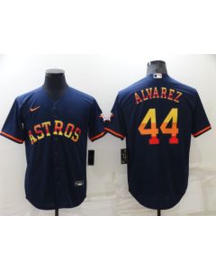 Men's Houston Astros #44 Yordan Alvarez 2022 Navy Cool Base Stitched Jersey (Navy)