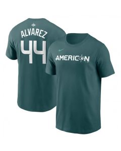 Men's Houston Astros #44 Yordan Alvarez Teal 2023 All-star Name & Number T-Shirt