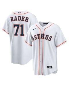 Men's Houston Astros #71 Josh Hader White Home Replica Player Jersey (White)