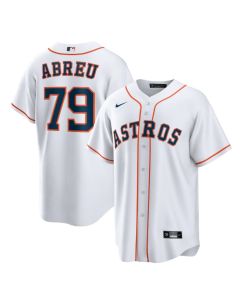 Men's Houston Astros #79 Jose Abreu White Cool Base Stitched Jersey
