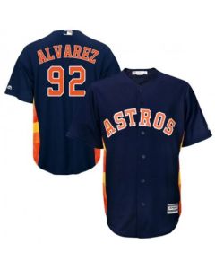 Men's Houston Astros #92 Yordan Alvarez Navy Cool Base Stitched MLB Jersey