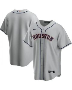 Men's Houston Astros Blank Grey Cool Base Stitched Jersey