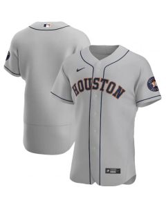 Men's Houston Astros Blank Grey Flex Base Stitched Jersey