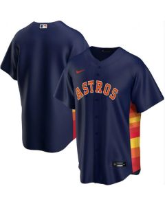 Men's Houston Astros Blank Navy Cool Base Stitched Jersey