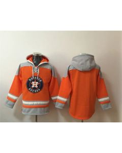 Men's Houston Astros Blank Orange Ageless Must-Have Lace-Up Pullover Hoodie