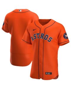 Men's Houston Astros Blank Orange Flex Base Stitched Jersey