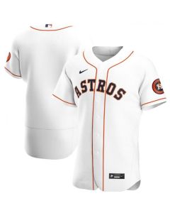 Men's Houston Astros Blank White Flex Base Stitched Jersey