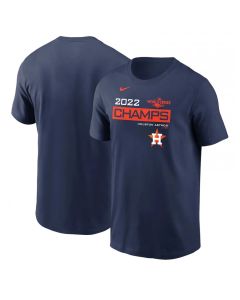 Men's Houston Astros Navy 2022 World Series Champions Champion Logo T-Shirt