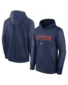 Men's Houston Astros Navy Pregame Performance Pullover Hoodie