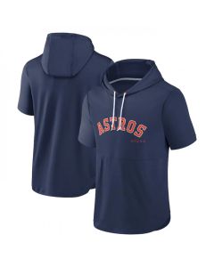 Men's Houston Astros Navy Sideline Training Hooded Performance T-Shirt