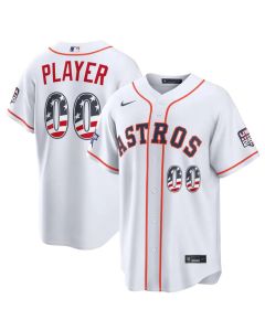 Men's Houston Astros Nike White 2026 All-Star Edition Stars & Stripes Stadium Custom Jersey