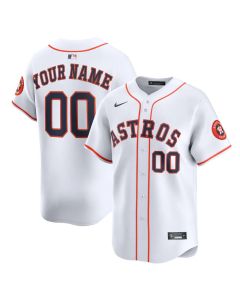 Men's Houston Astros Nike White Home Limited Custom Jersey (White)