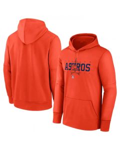 Men's Houston Astros Orange Pregame Performance Pullover Hoodie