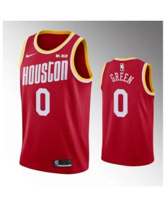 Men's Houston Rockets #0 #0 Jalen Green Red Classic Edition Stitched Jersey