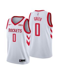 Men's Houston Rockets #0 Jalen Green White Association Edition Stitched Jersey