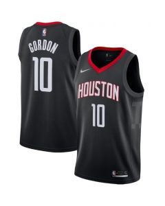 Men's Houston Rockets #10 Eric Gordon Black Statement Edition Swingman Stitched Jersey