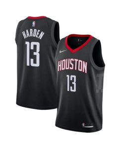 Men's Houston Rockets #13 James Harden Black Swingman Statement Stitched NBA Jersey